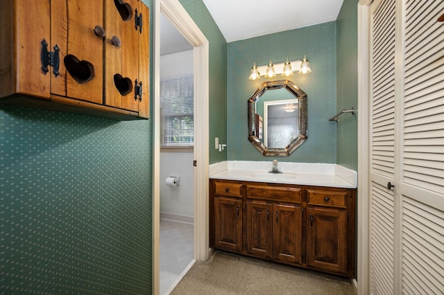 412 Benton Ln, Franklin, TN 37067 - bathroom featuring a closet and vanity