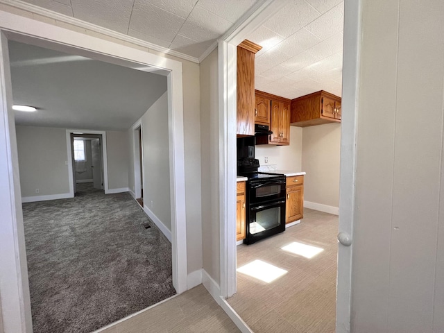 715 Hunt St, Winchester, TN 37398 - hallway with light carpet and baseboards