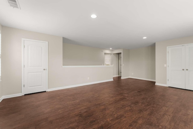 1205 Riverbirch Way, Hermitage, TN 37076 - below grade area featuring recessed lighting, wood finished floors, and baseboards