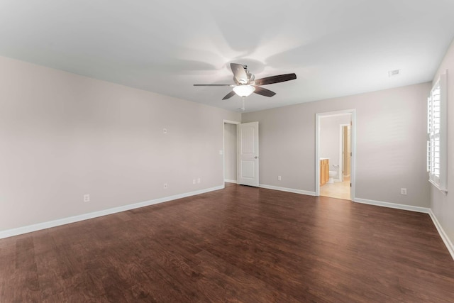1205 Riverbirch Way, Hermitage, TN 37076 - empty room with ceiling fan, wood finished floors, and baseboards