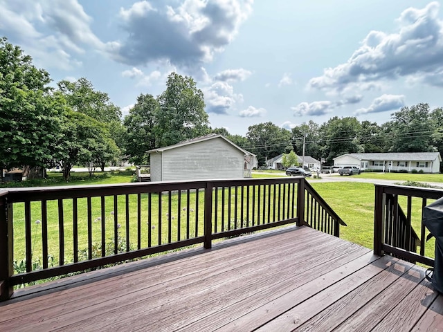 305 Wildwood Dr, Smyrna, TN 37167 - wooden terrace featuring a yard and view of scattered trees