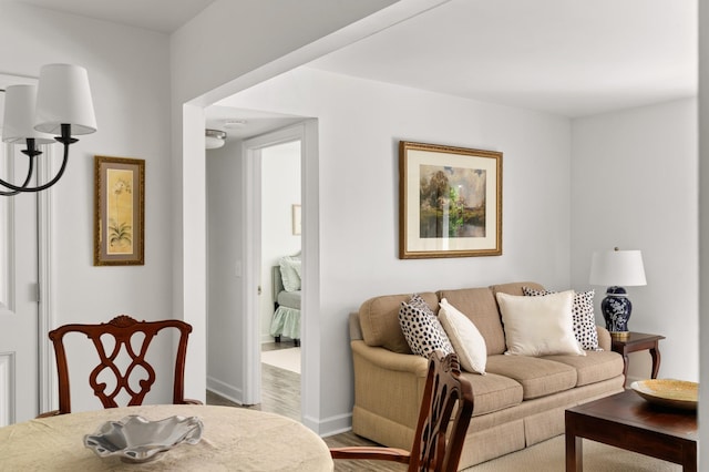 5025 Hillsboro Pike Unit 24K, Nashville, TN 37215 - living room featuring wood finished floors and baseboards