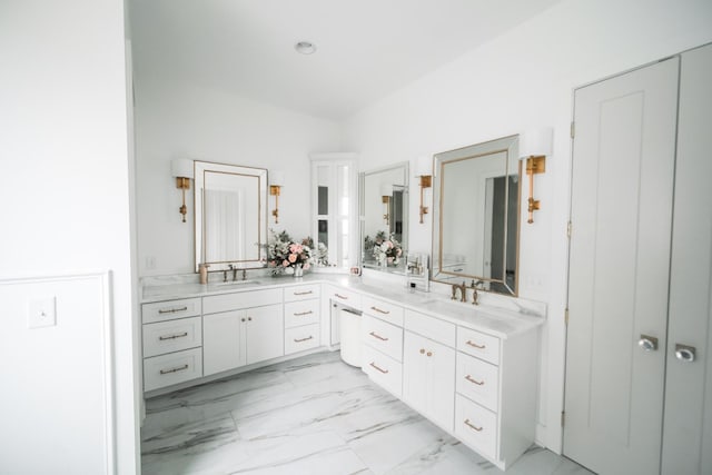 1465 Smith Rd, Lebanon, TN 37087 - full bathroom with double vanity and marble finish floors