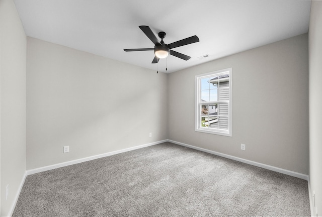2578 Rafiki Dr, Clarksville, TN 37042 - carpeted empty room featuring baseboards and ceiling fan