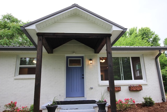 762 Austin Bottom Rd, Baxter, TN 38544 - property entrance with brick siding