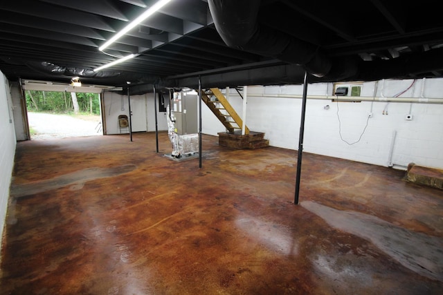 762 Austin Bottom Rd, Baxter, TN 38544 - basement featuring heating unit