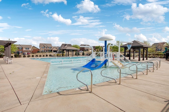 390 Owl Dr, Lebanon, TN 37087 - community pool with a gazebo, a patio, and a residential view