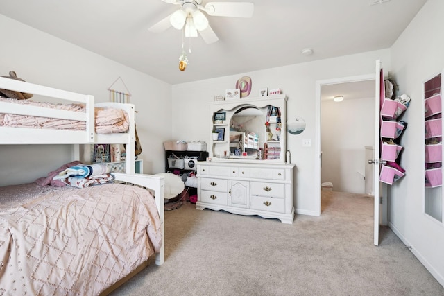 390 Owl Dr, Lebanon, TN 37087 - bedroom with light colored carpet and a ceiling fan