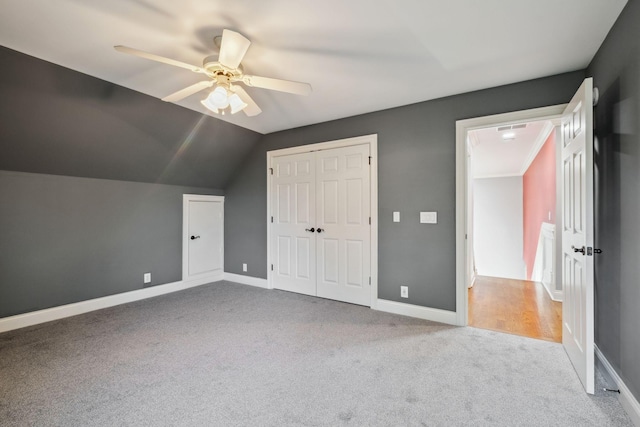 3334 Granite Springs Way, Murfreesboro, TN 37130 - bonus room featuring carpet flooring, ceiling fan, lofted ceiling, and baseboards