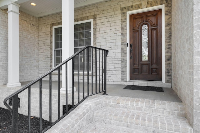 3334 Granite Springs Way, Murfreesboro, TN 37130 - property entrance featuring covered porch and brick siding