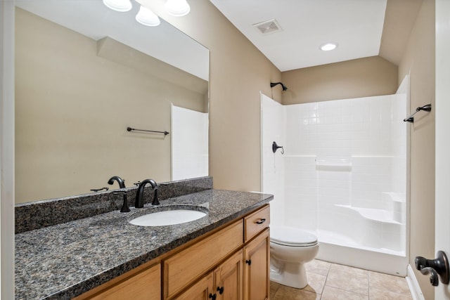 3334 Granite Springs Way, Murfreesboro, TN 37130 - full bath featuring toilet, vanity, a shower, and tile patterned floors