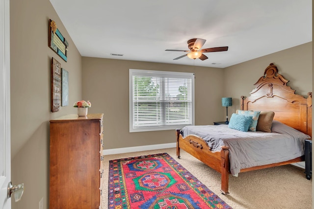 525 Amberly St, Murfreesboro, TN 37129 - bedroom featuring baseboards, carpet flooring, and ceiling fan