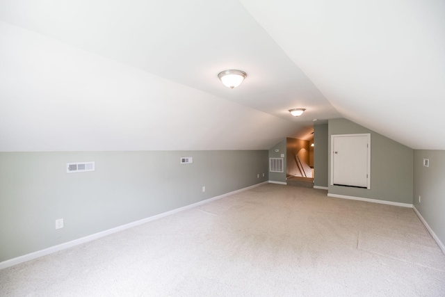 3505 Grove Park Dr, College Grove, TN 37046 - bonus room featuring light colored carpet, vaulted ceiling, and baseboards