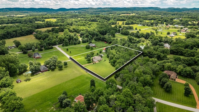 3505 Grove Park Dr, College Grove, TN 37046 - view of rural area featuring property boundaries highlighted