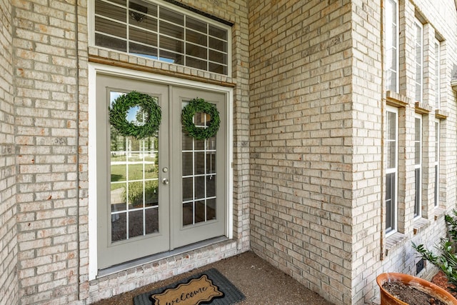 3505 Grove Park Dr, College Grove, TN 37046 - entrance to property featuring brick siding and french doors