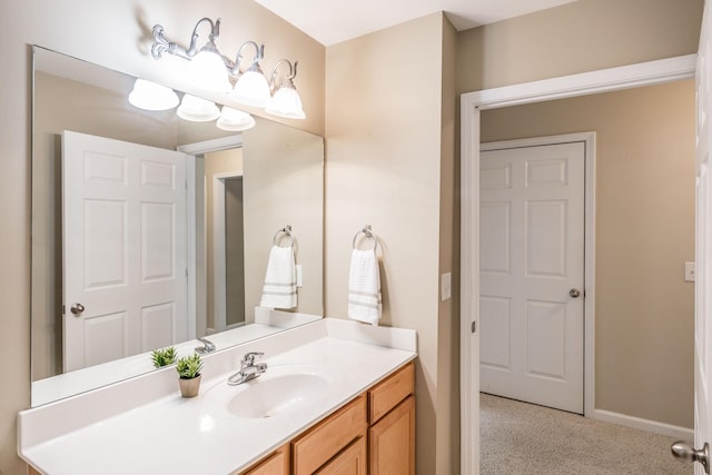 3505 Grove Park Dr, College Grove, TN 37046 - bathroom with vanity and baseboards