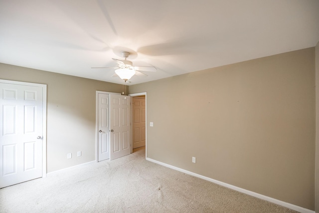 3505 Grove Park Dr, College Grove, TN 37046 - unfurnished bedroom featuring baseboards, carpet floors, and a ceiling fan