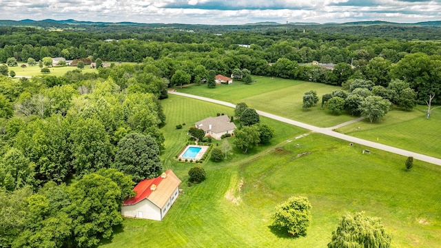 3505 Grove Park Dr, College Grove, TN 37046 - aerial view of sparsely populated area featuring a heavily wooded area