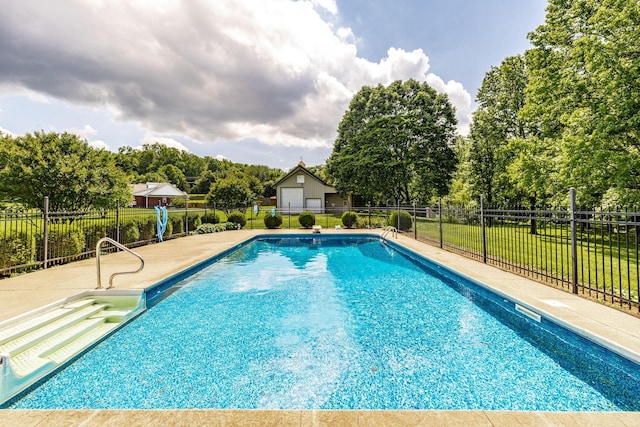 3505 Grove Park Dr, College Grove, TN 37046 - view of pool featuring view of scattered trees and a patio area