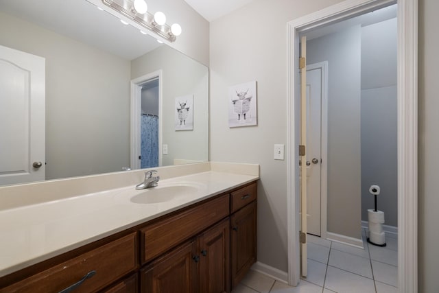 4702 Garcia Blvd, Murfreesboro, TN 37128 - full bath with tile patterned flooring, vanity, and baseboards