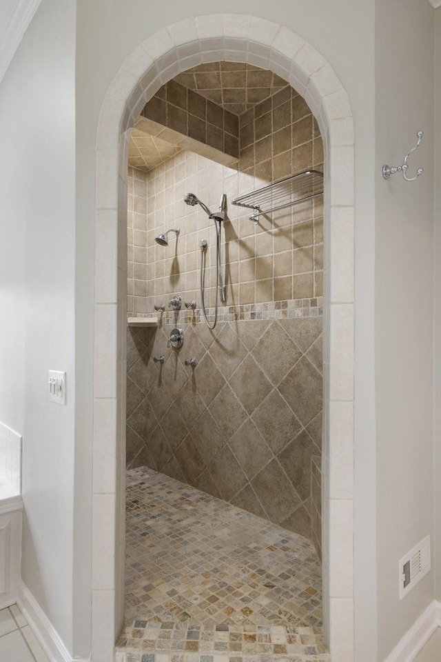 4702 Garcia Blvd, Murfreesboro, TN 37128 - full bathroom with a tile shower and baseboards