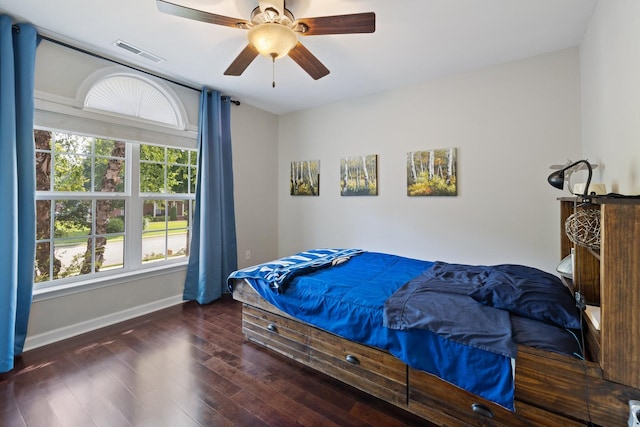 4702 Garcia Blvd, Murfreesboro, TN 37128 - bedroom with baseboards, wood finished floors, and ceiling fan