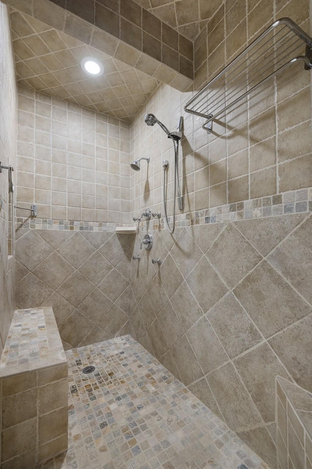 4702 Garcia Blvd, Murfreesboro, TN 37128 - bathroom with tiled shower and recessed lighting