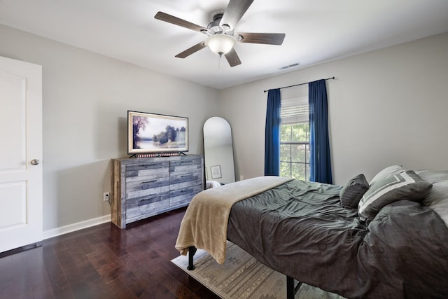 4702 Garcia Blvd, Murfreesboro, TN 37128 - bedroom with wood finished floors, baseboards, arched walkways, and a ceiling fan