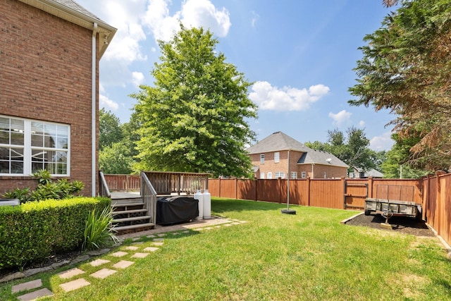 4702 Garcia Blvd, Murfreesboro, TN 37128 - view of yard featuring a deck