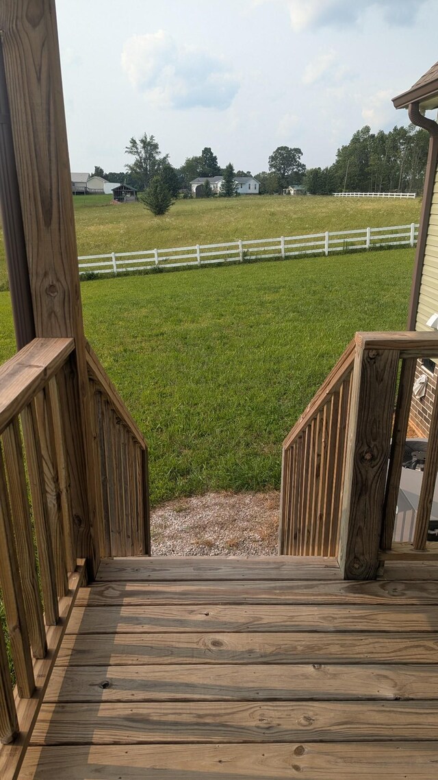 171 Ashmore Rd, Summertown, TN 38483 - wooden terrace featuring a view of rural / pastoral area