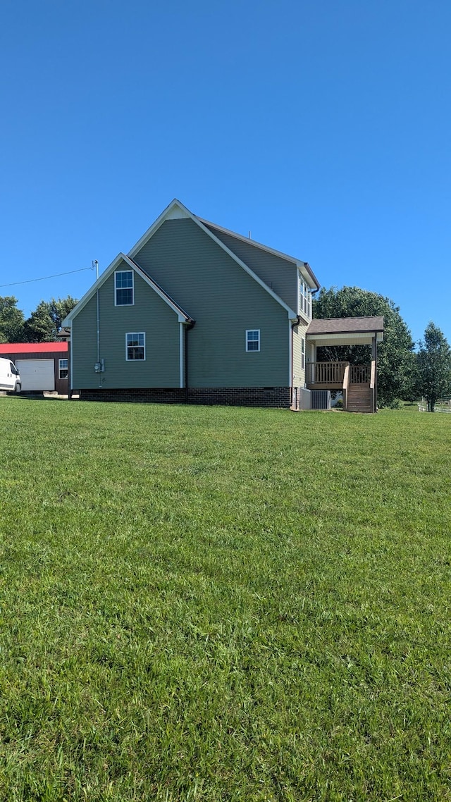171 Ashmore Rd, Summertown, TN 38483 - view of side of home with a yard