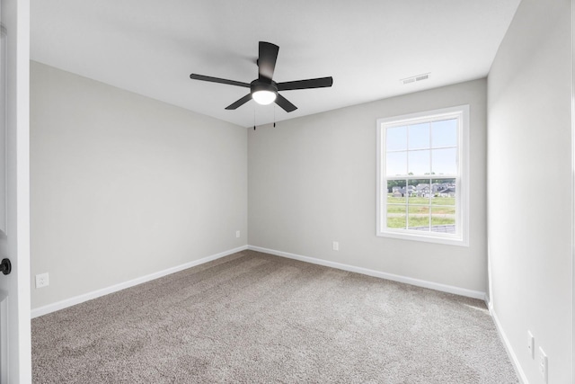 2586 Rafiki Dr, Clarksville, TN 37042 - unfurnished room with carpet flooring, ceiling fan, and baseboards