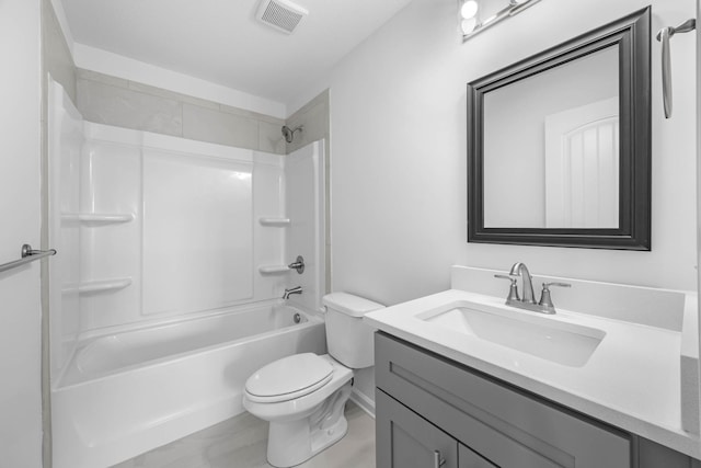 2582 Rafiki Dr, Clarksville, TN 37042 - bathroom featuring vanity, toilet, and shower / washtub combination