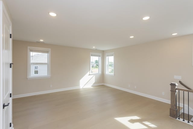 5962 Hunt Valley Dr, Spring Hill, TN 37174 - unfurnished room featuring light wood-style flooring, recessed lighting, and baseboards