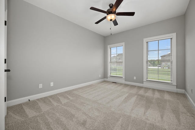 193 Knoxleigh Way, Murfreesboro, TN 37129 - unfurnished room with plenty of natural light, baseboards, light colored carpet, and a ceiling fan