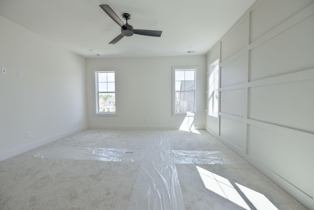 4072 Penfield Dr Unit B, Franklin, TN 37069 - unfurnished bedroom featuring light colored carpet, multiple windows, and a ceiling fan