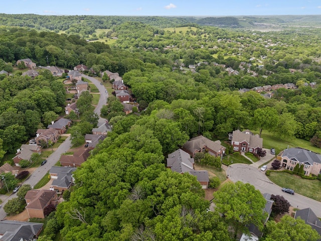 6781 Autumnwood Dr, Nashville, TN 37221 - aerial view of property and surrounding area with nearby suburban area and a forest