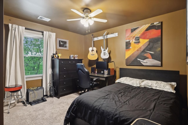 6781 Autumnwood Dr, Nashville, TN 37221 - carpeted bedroom featuring a ceiling fan