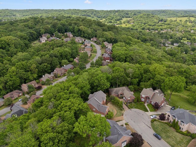 6781 Autumnwood Dr, Nashville, TN 37221 - aerial view of residential area featuring a heavily wooded area