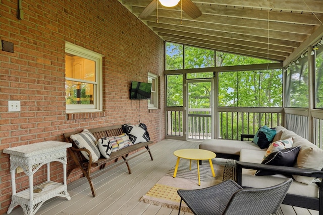 6781 Autumnwood Dr, Nashville, TN 37221 - sunroom / solarium featuring ceiling fan