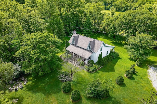 3975 Dry Creek Rd, Dowelltown, TN 37059 - aerial view of property and surrounding area featuring a heavily wooded area