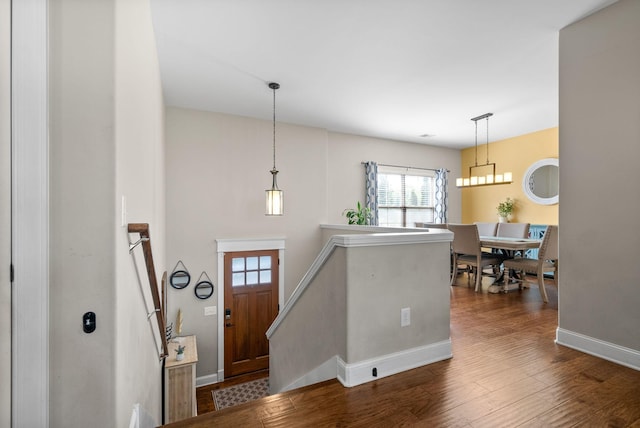 2157 Christina Ct, Hermitage, TN 37076 - entryway featuring healthy amount of natural light, baseboards, and dark wood-style floors