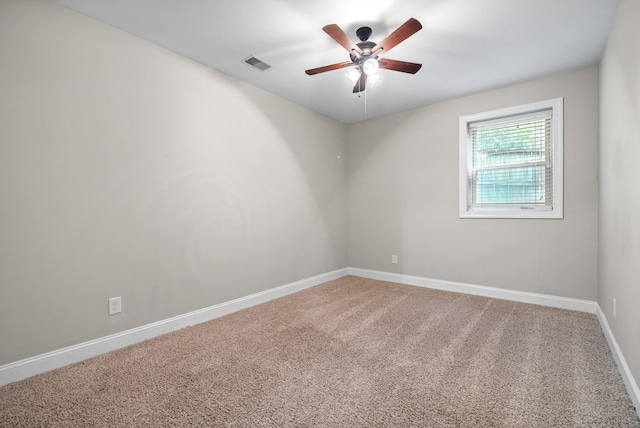 2157 Christina Ct, Hermitage, TN 37076 - unfurnished room featuring a ceiling fan, baseboards, and light colored carpet