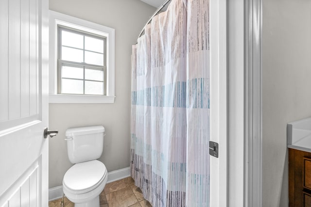 2157 Christina Ct, Hermitage, TN 37076 - full bathroom featuring toilet, baseboards, and vanity