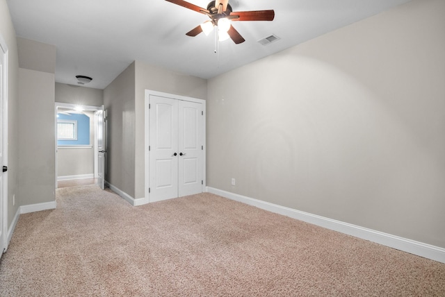 2157 Christina Ct, Hermitage, TN 37076 - unfurnished bedroom with a closet, carpet floors, baseboards, and a ceiling fan