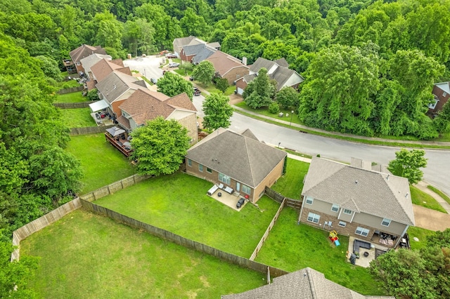 2157 Christina Ct, Hermitage, TN 37076 - aerial view of residential area with a heavily wooded area