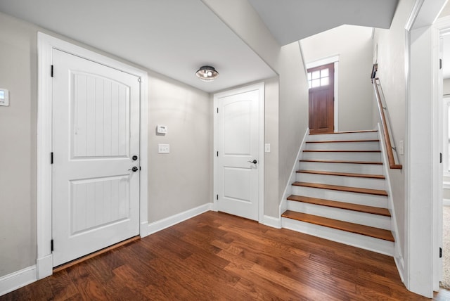 2157 Christina Ct, Hermitage, TN 37076 - foyer featuring wood finished floors, baseboards, and stairs
