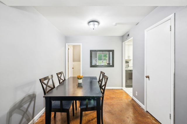 210 Old Hickory Blvd Unit 42, Nashville, TN 37221 - dining space featuring finished concrete flooring and baseboards