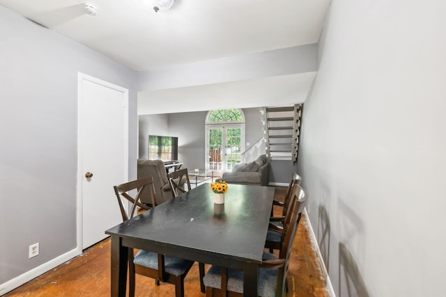 210 Old Hickory Blvd Unit 42, Nashville, TN 37221 - dining space featuring baseboards and french doors