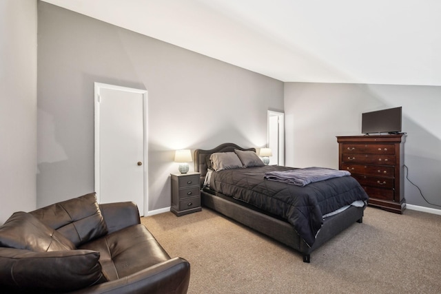 210 Old Hickory Blvd Unit 42, Nashville, TN 37221 - bedroom with light colored carpet, baseboards, and vaulted ceiling
